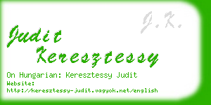 judit keresztessy business card